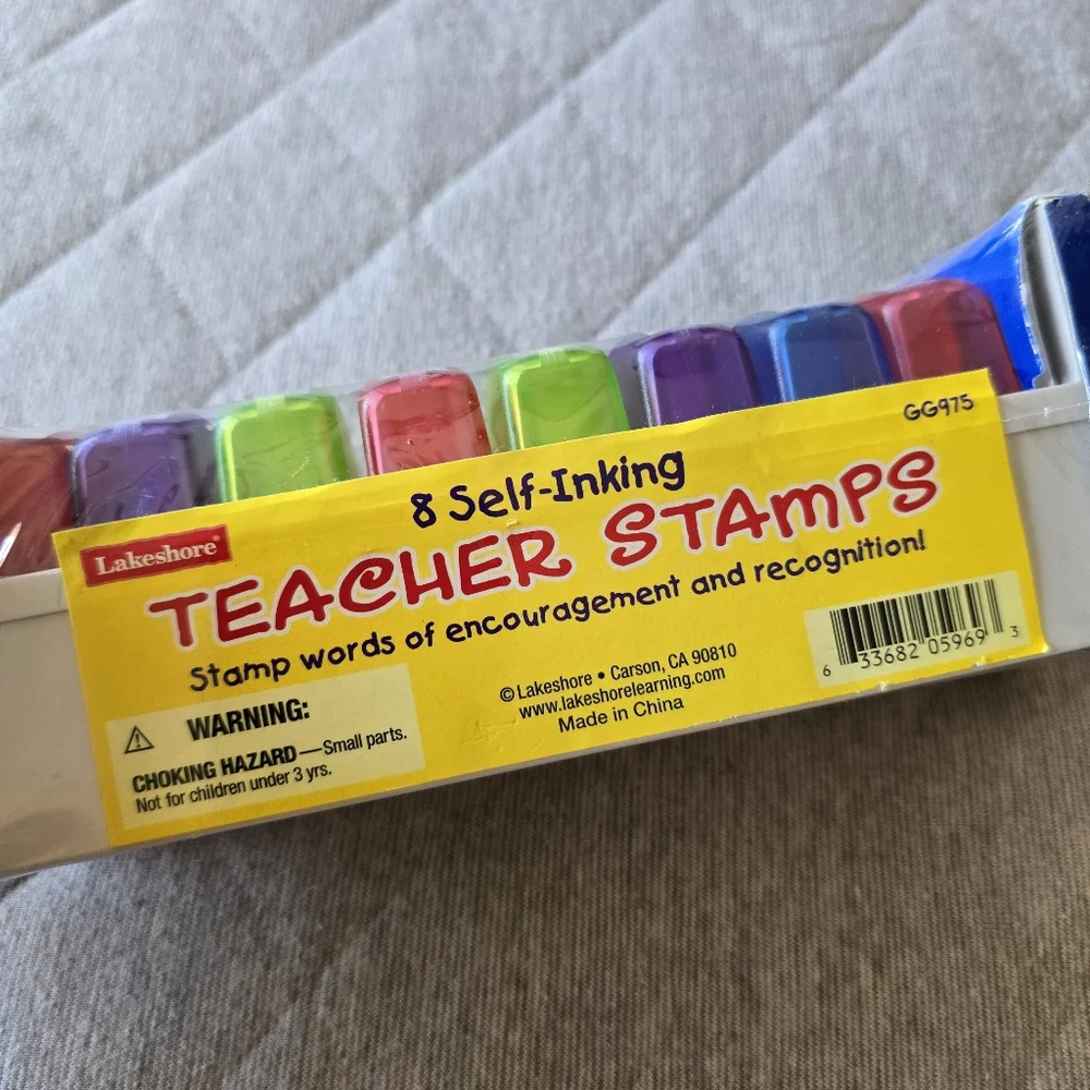 Lakeshore Self-inking‎ Teacher Stamps New